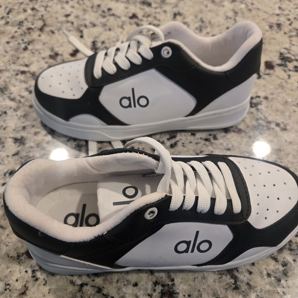 ALO Yoga Black and White Sneakers